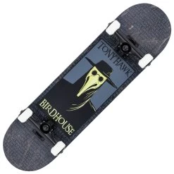 Birdhouse Tony Hawk Plague Doctor Black Stage 3 Complete Skateboard 8.0"