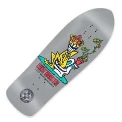Black Label Skateboards Riky Barnes "100% BIODEGRADABLE" (Metallic Silver Full DIp) Skateboard Deck 10.25''