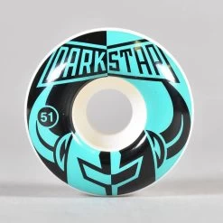 Darkstar Divide (Black/Aqua) Skateboard Wheels 51mm