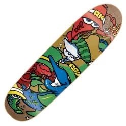 New Deal Skateboards Knigge DSV Re-Issue (Brown Stain) Skateboard Deck 9.35?