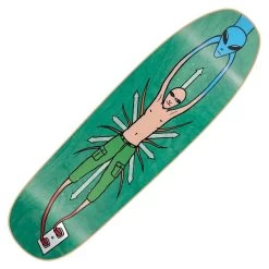 New Deal Skateboards Mike Vallely Alien (Green Stain) Skateboard Deck 9.18"