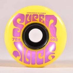OJs Wheels Yellow Super Juice 78a Skateboard Wheels 60mm