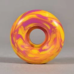 Orbs Wheels Specters Swirls 99A (Pink/Yellow Swirl) Conical Skateboard Wheels 53mm -Pro skate shop orbs wheels specters swirls 99a pink yellow swirl conical skateboard wheels 53mm p65000 146368 image
