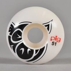 Pig Wheels Pig Head' Naturals Skateboard Wheels 51mm