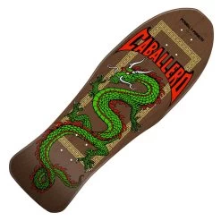 Powell Peralta Caballero Chinese Dragon (Brown Stain) Re-Issue Skateboard Deck 10''