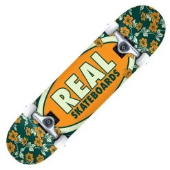 Real Skateboards Oval Blossoms Mini Complete Skateboard - 7.3'' X 29.3''