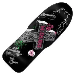 Santa Cruz Skateboards Malba Tombstone Black Reissue Skateboard Deck 10.24"