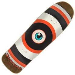 Santa Cruz Skateboards Rob Roskopp Target Eye Brown Stain Reissue Skateboard Deck 9.62"