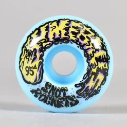 Santa Cruz Skateboards Slime Balls Snot Rockets 95A (Pastel Blue) Skateboard Wheels 53mm