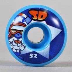 Speed Demons Stars (Blue) Skateboard Wheels 52mm