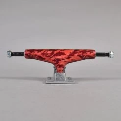 Tensor Trucks Aluminum Camo (Red/Raw) 5.25 Skateboard Trucks - 8.0''