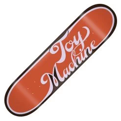 Toy Machine Skateboards Cursive Red Skateboard Deck 8.0''