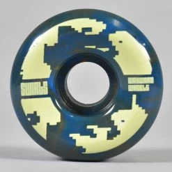 Wayward Wheels Swirls (Navy/Orange) Skateboard Wheels 53mm