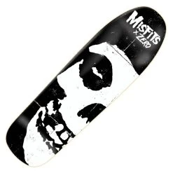 Zero Skateboards X Misfits Fiend Skull Shaped Skateboard Deck 9.25"