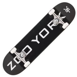 Zoo York Skateboards OG Logo Block 95 Black/White Complete Skateboard - 8.0''